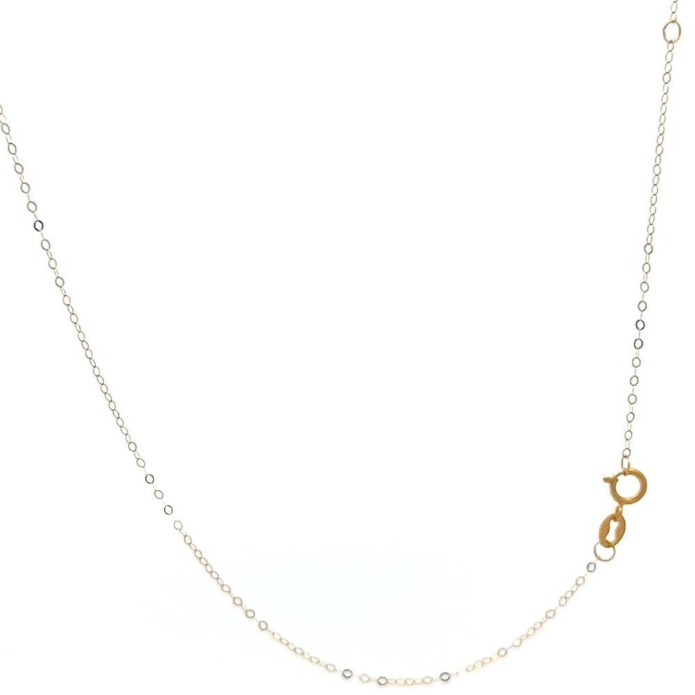 18K Gold Necklace Chain Cable Link Star Pendant 1.37 grams - Picture 9 of 9